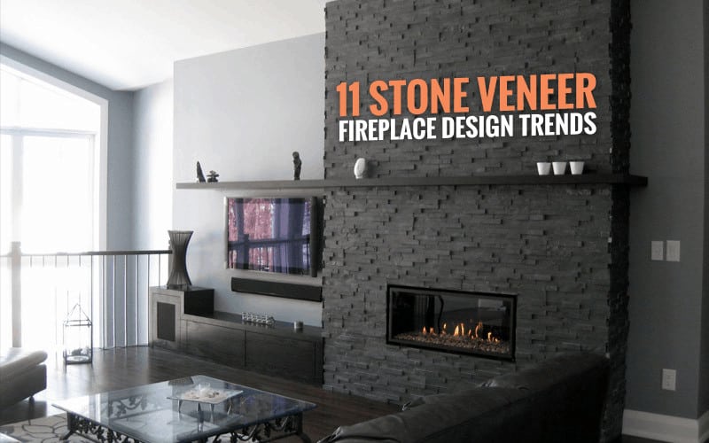 modern stone fireplace mantels
