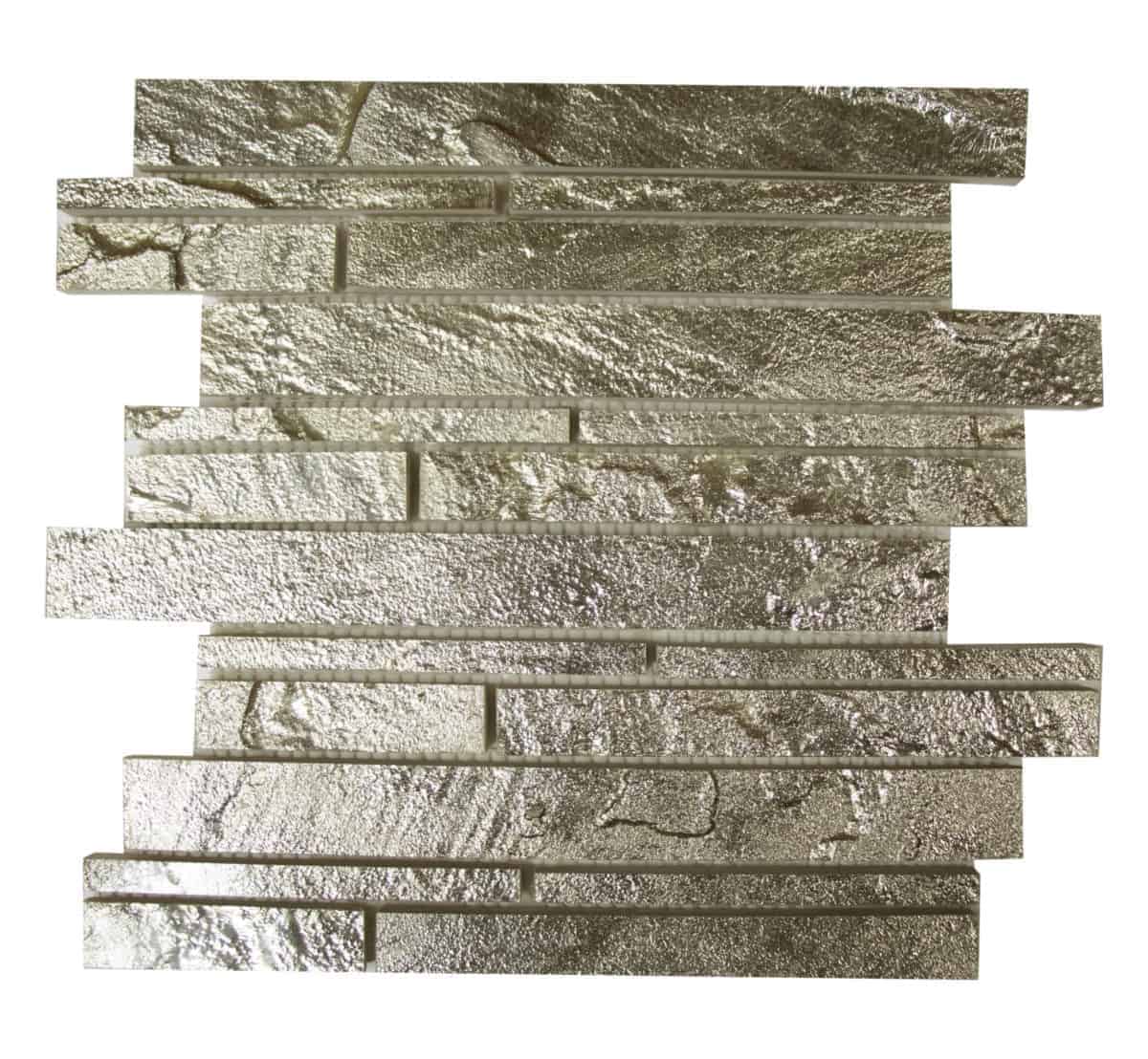 Stone Revolution 12 x 12 Soap Stone Mosaic Porcelain Tile