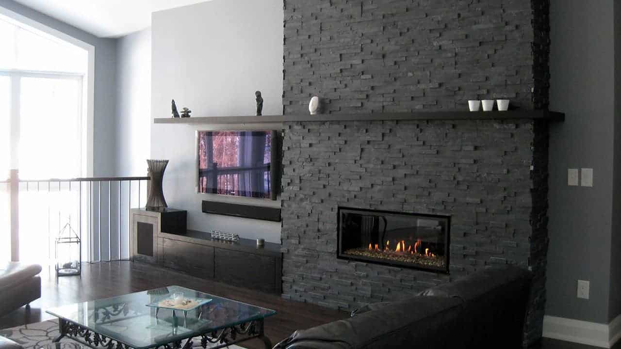 Shadowstone Charcola Fireplace Livingroom 