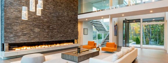 11 Stone Veneer Fireplace Surround Design Trends & Where To Buy