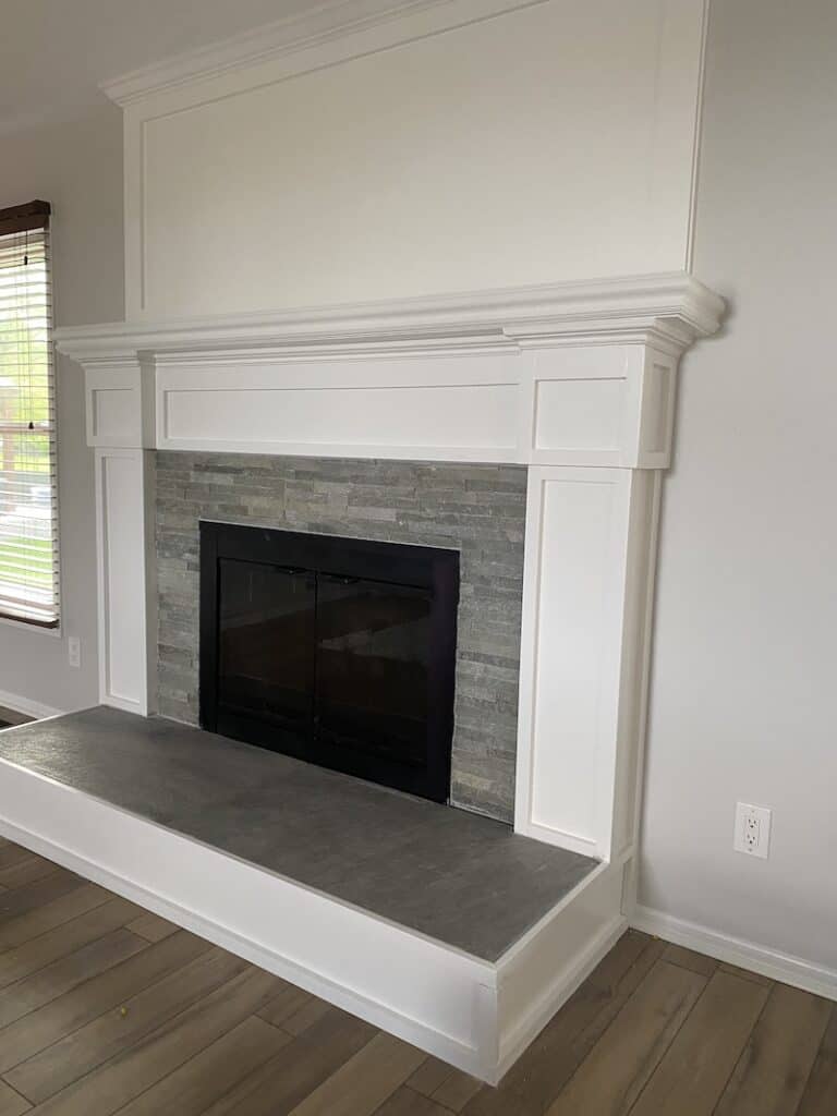 Realstone New York Blue Natural Stone Veneer Fieplace With Porcelain TIle Hearth W 768x1024 